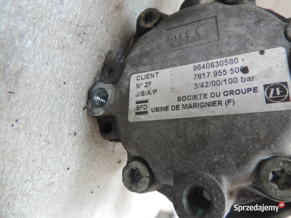 PEUGEOT 406 20 HDI POMPA WSPOMAGANIA 9640830580 Części samochodowe Nowy Sącz