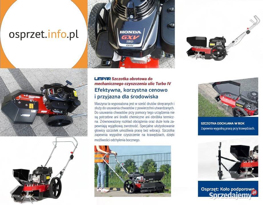 Odchwaszczarka spalinowa Limpar WB TURBO IV łódzkie Łódź sprzedam