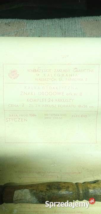 Kalkomania z prl Wałbrzych