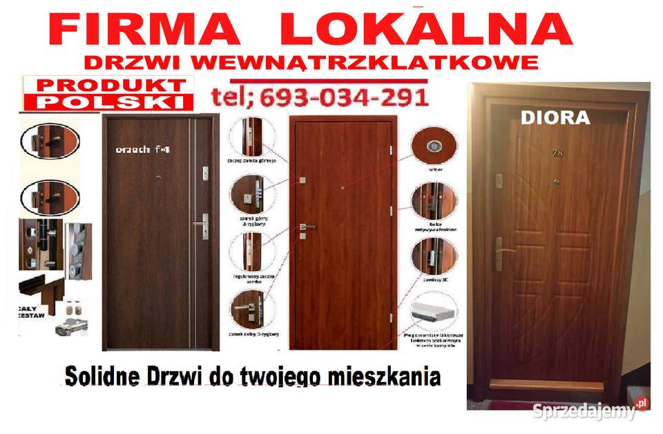 Tanie drzwi wejściowe zewnętrzne AKUSTYCZNE z Lublin