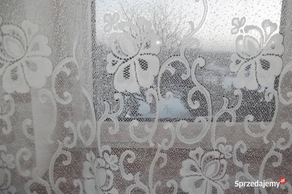 Firanafirana biały żakard wys178 dł270 Piekary Śląskie