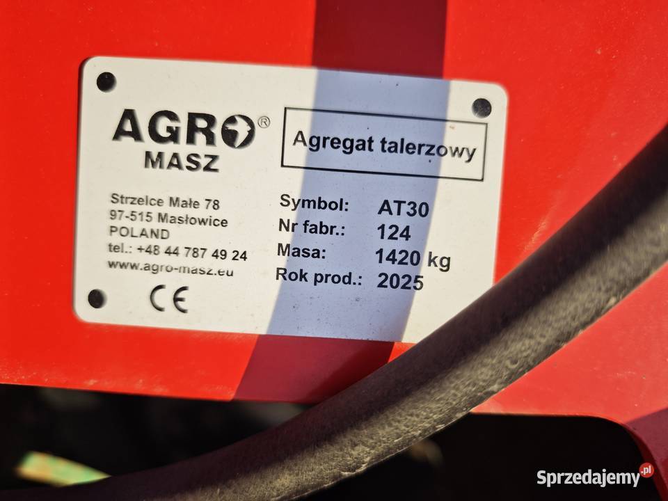 Agregat talerzowy AGROMASZ Agregaty Unieszewo