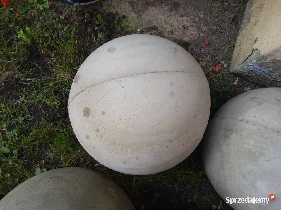 Kula betonowa ogrodowa cementowa 30 pełna kule Łódź
