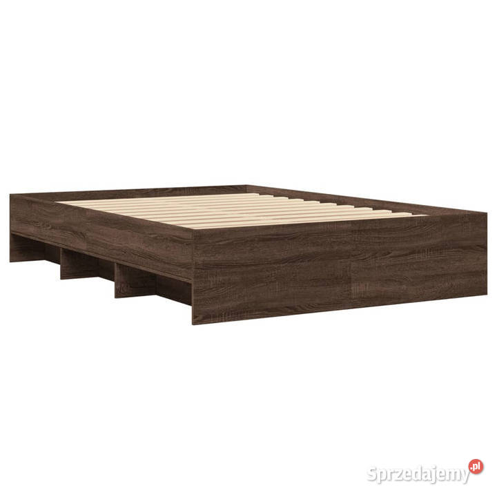 Łóżko bez materaca brązowy dąb 140x200 WM3295659 mazowieckie sprzedam