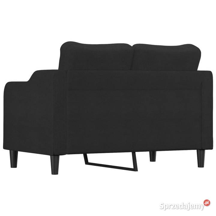 Sofa 2osobowa czarna 120 tapicerowana tkaniną Sofy i kanapy Warszawa