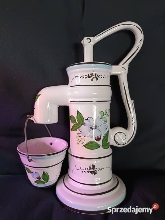 Ceramiczny hydrant pompa na wodę vintage Porcelana i szkło Warszawa