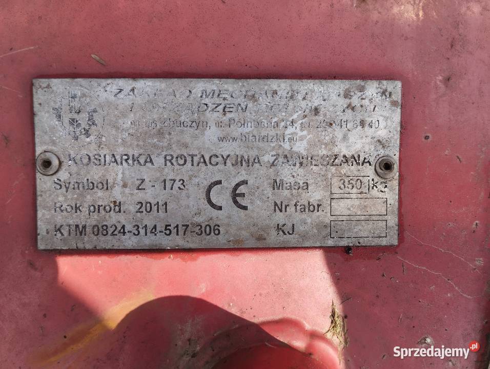 Kosiarka rotacyjna z173 Ściborzyce sprzedam