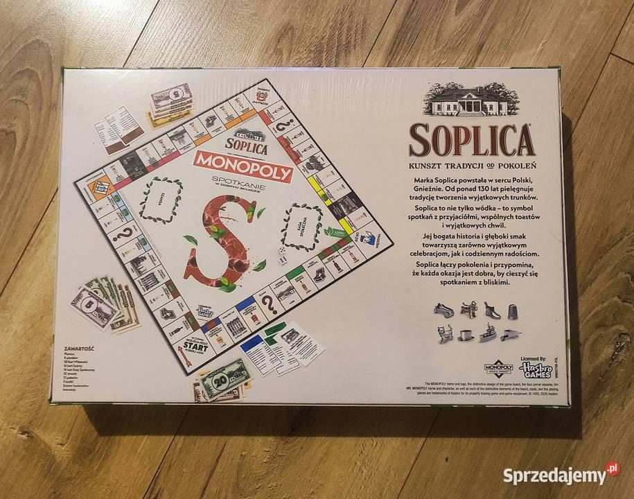Gra planszowa Monopoly Soplica edycja Wiek od 18 Ciechocinek sprzedam