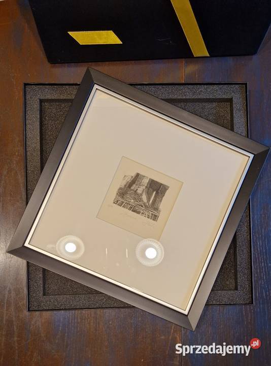 OBRAZ miedzioryt Krzysztof Skórczewski autograf sprzedam