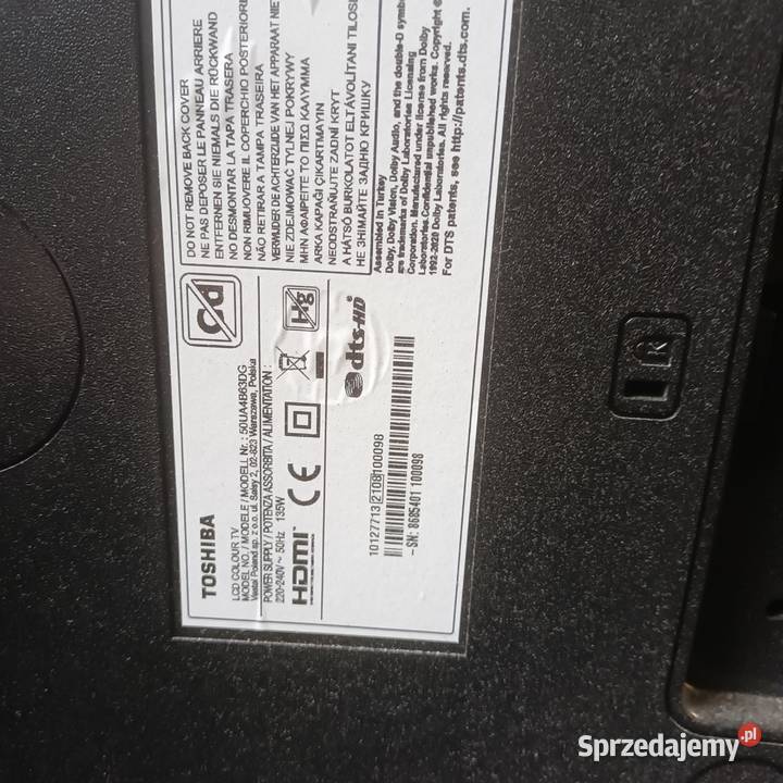Telewizor Toshiba 50UA4B63DG Dęby Wolskie