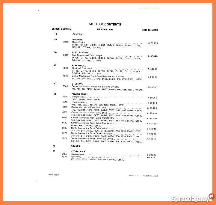 CASE XL 743 745 844 956 1055 1056 1255 1455 świętokrzyskie Kielce