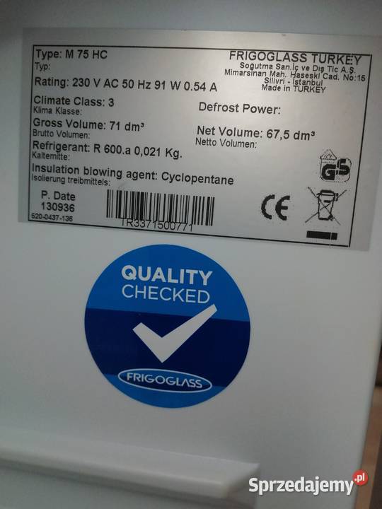 Mini Chłodziarka Lodówka do napojów Witryna 48cm Drawski Młyn