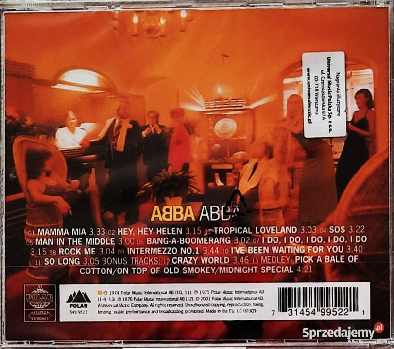 Wspaniały Album CD Zespołu ABBA AlbumThe śląskie Katowice