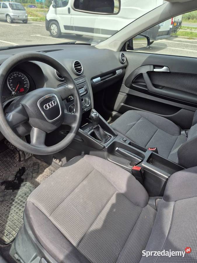 Audi A3 8P 3 drzwiowe 2007r 16 LPG czarny Kielce