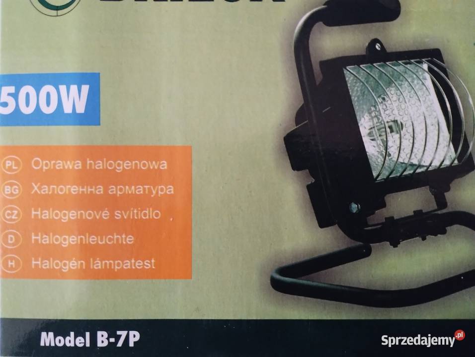 Naświetlacz halogenowy przenośny 500W Halogeny i naświetlacze Olkusz