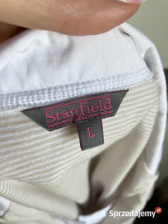 Nowa bluzka bawełna Stanfield tshirt kołnierzyk podkarpackie Nisko