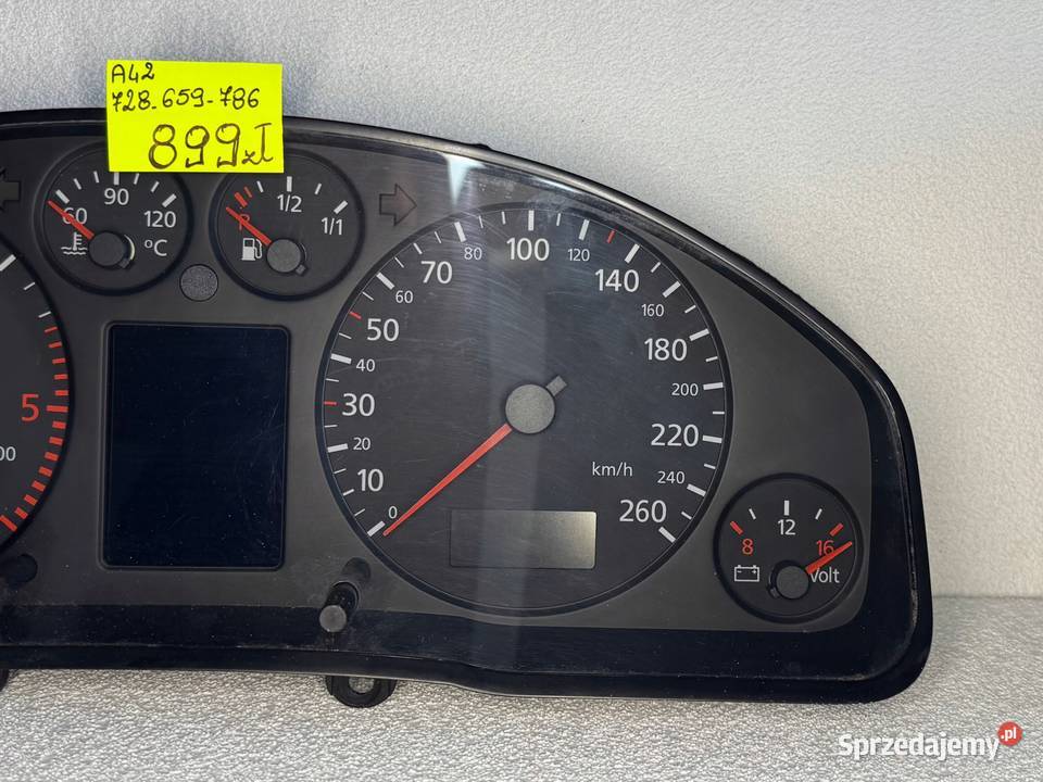 LICZNIK ZEGARY PRĘDKOŚCIOMIERZ AUDI A4 B6