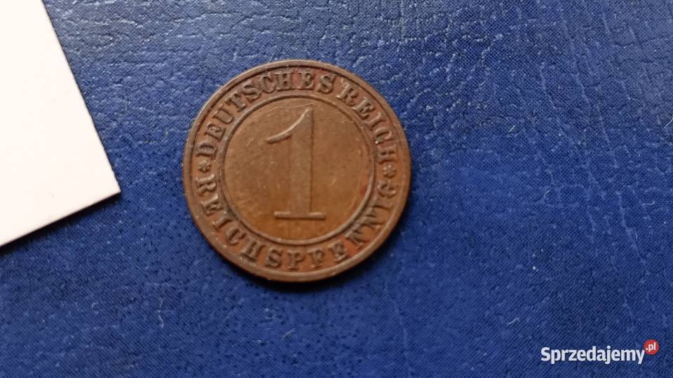 Stare monety 1 pfennig 1925 A Niemcy podkarpackie Lesko