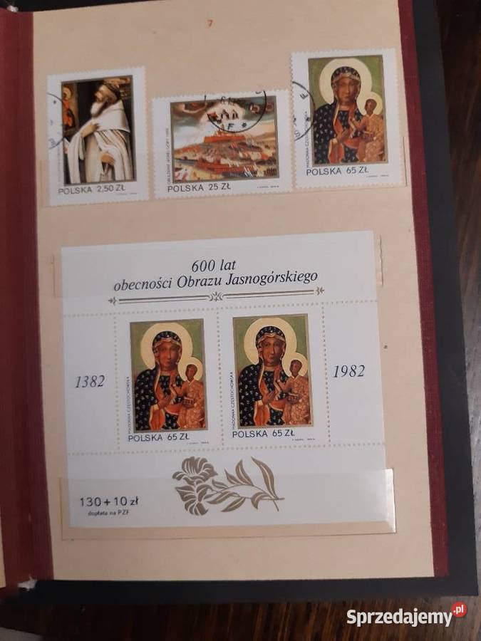 klaser jubileuszowy tom XV ze znaczkami Łomża