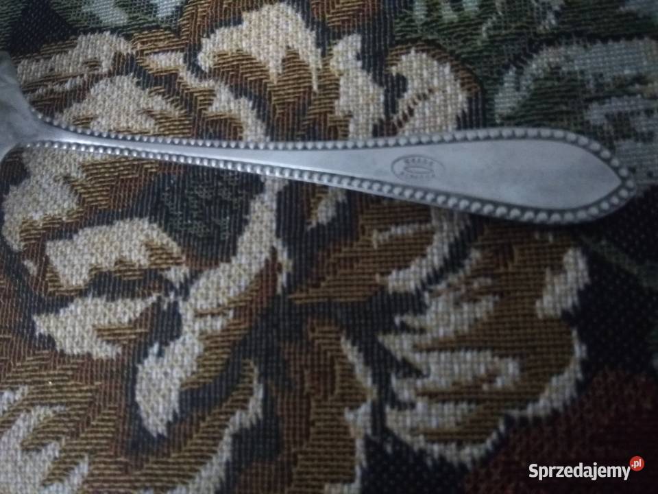 Stara Łyżeczka do cukiernicy zdobiona sygnowana Ruda Śląska