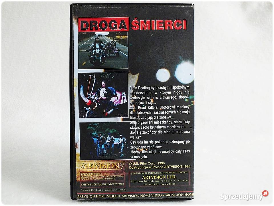 Kaseta VHS Road Killers Droga Śmierci Film na Żary