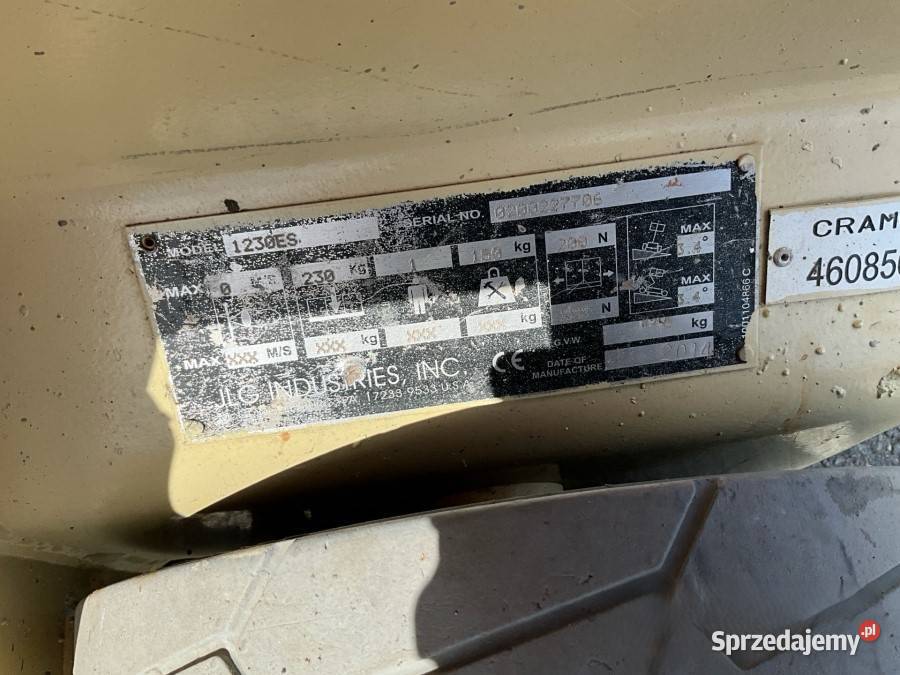 Podnośnik masztowy JLG 1230ES 2014 14900 NISKI Podskarbice Szlacheckie sprzedam