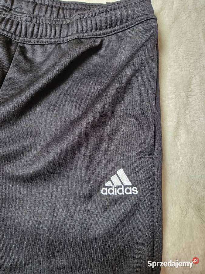 Nowe czarne spodnie dresowe Adidas Entrada Bibice