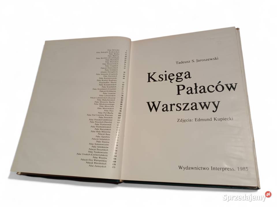 Tadeusz S Jaroszewski Księga Pałaców Warszawy Kraków