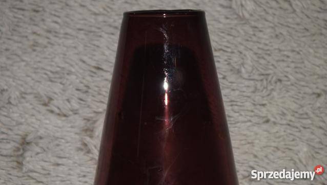 Wazon z ciemnego szkła w kolorze coca coli i Inowrocław