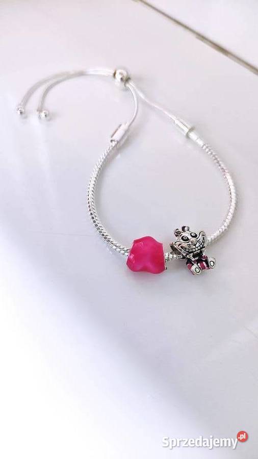 Bransoletka modułowa z zawieszkami Charmsy
