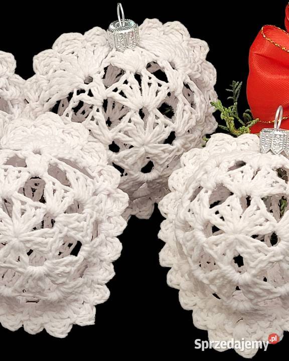 Bombki serduszka ręcznie wykonane 4 Krzywaczka sprzedam