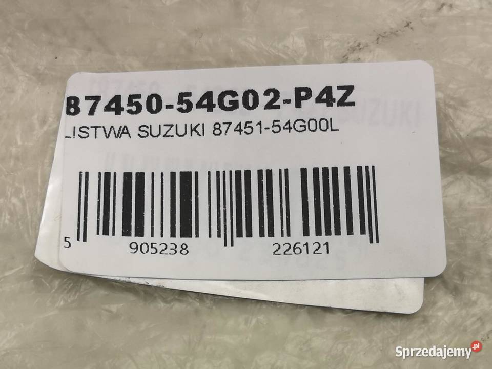 PÓŁKA TYLNA BAGAŻOWA SUZUKI LIANA 20012010 lubelskie