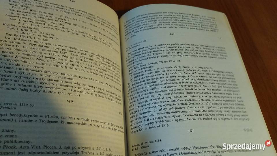 Regesty dokumentów mazowieckich z lat 12481345 Gdańsk sprzedam