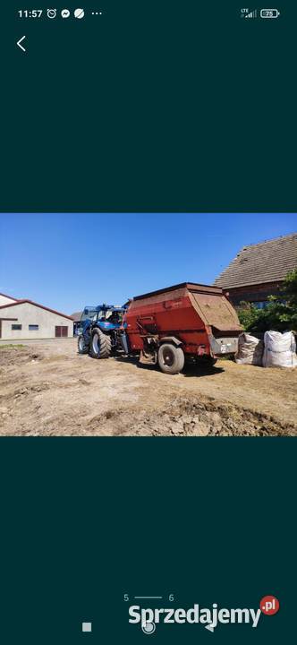 Paszowóz wóz paszowy kuhn euromix II 1460 wielkopolskie Pogorzela