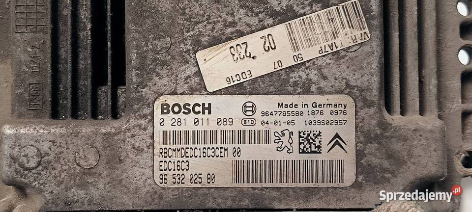 KOMPUTER SILNIKA ECU PEUGEOT 206 0281011089 sprzedam