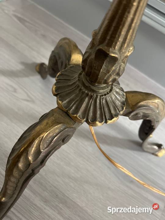 Duża Piękna Lampa mosiężna PRL