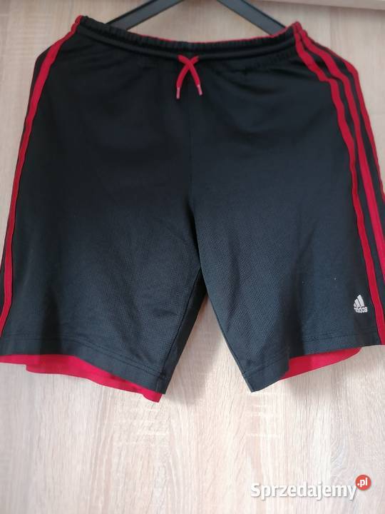 Spodenki krótkie Adidas czerwono czarneRozmiar