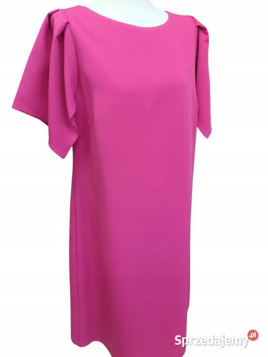 Sukienka damska litera A z rękawkiem zamek