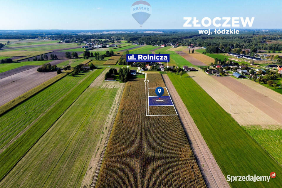 Działka z warunkami zabudowy 907 m Sprzedaż Złoczew