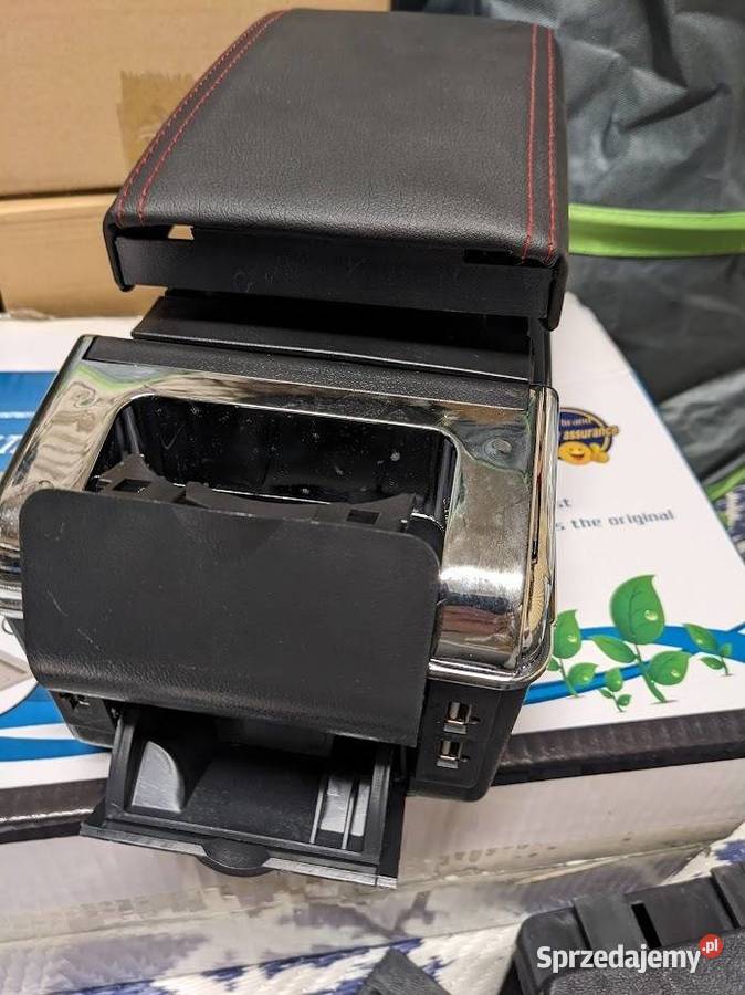 Uniwersalny podłokietnik samochodowy kolor szary Pruszków