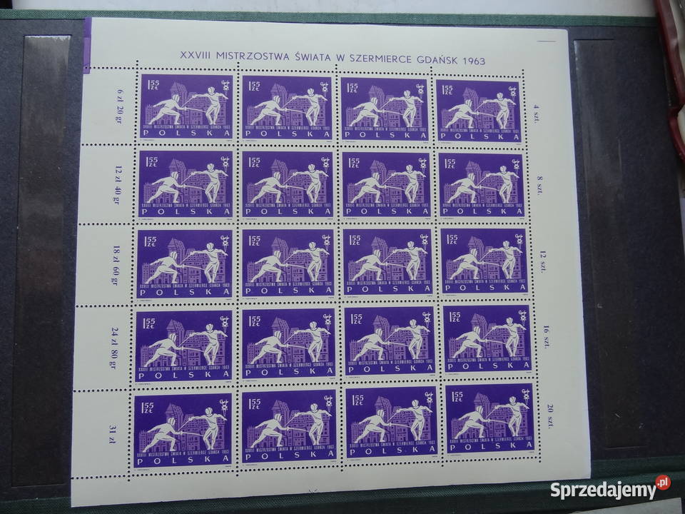 Znaczki pocztowe Polska Fi 12571262 Arkusz Jarosław