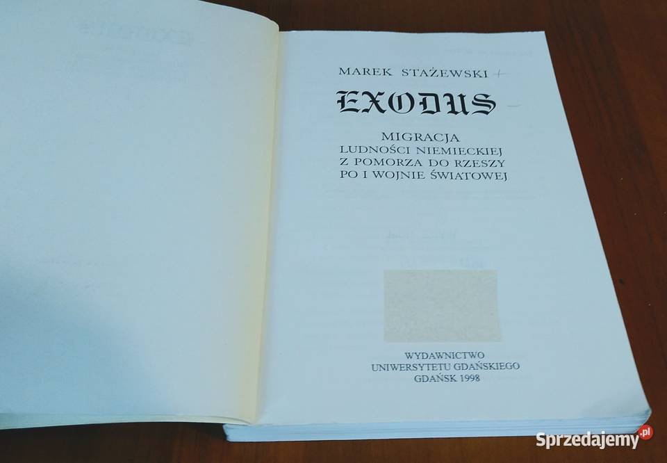 Exodus migracja ludności niemieckiej z Pomorza Gdańsk