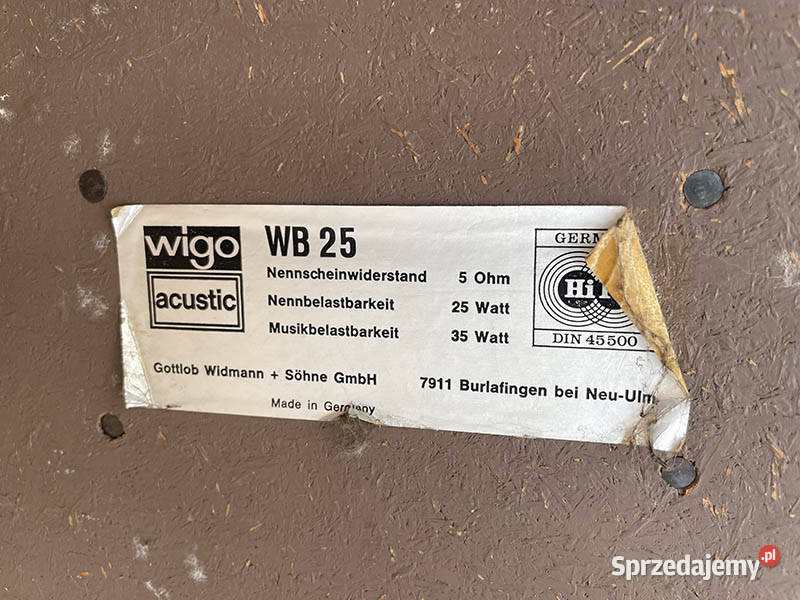 WIGO WB25 kolumny głośnikowe Kielce