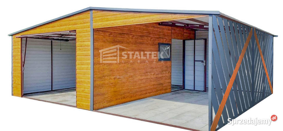 ST138Garaż Blaszany 4x6m Wiata 4x6m Panele Rawa Mazowiecka
