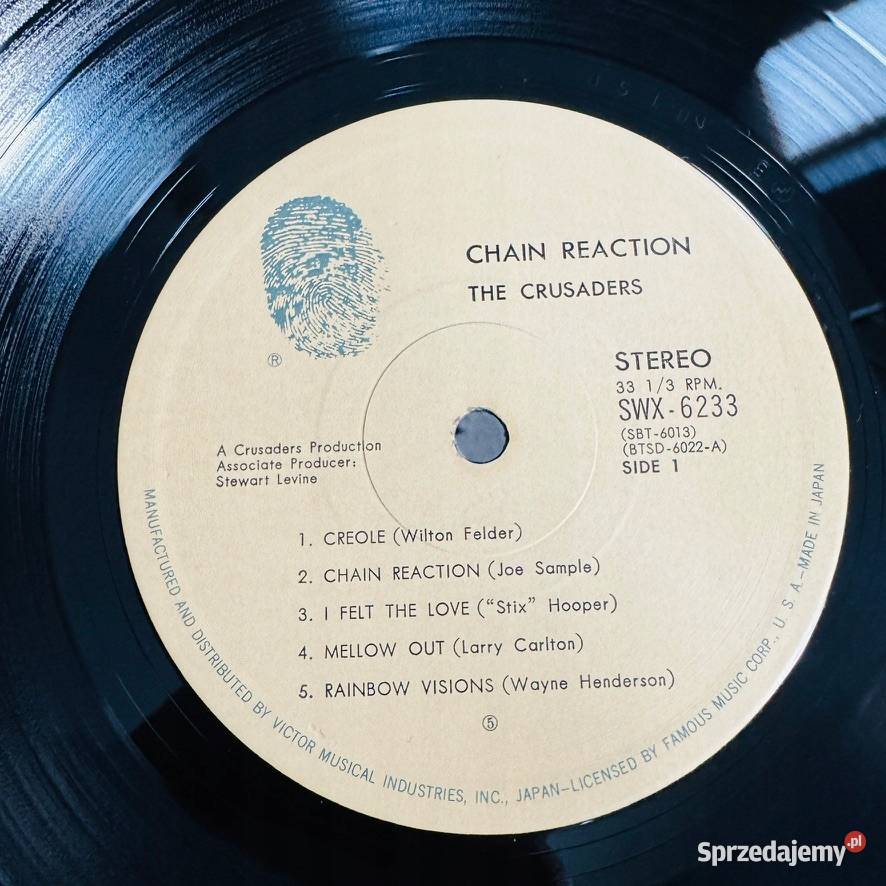 The Crusaders Chain Reaction EXEX Japan Obi LP małopolskie sprzedam