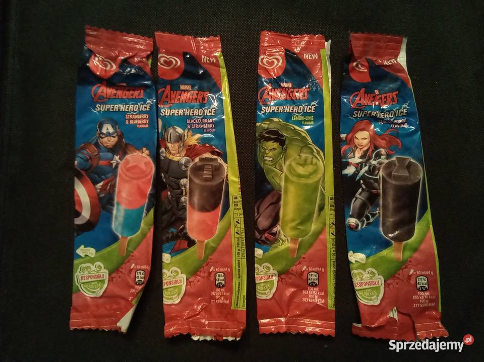 Papierki lodach Avengers komplet mazowieckie Warszawa