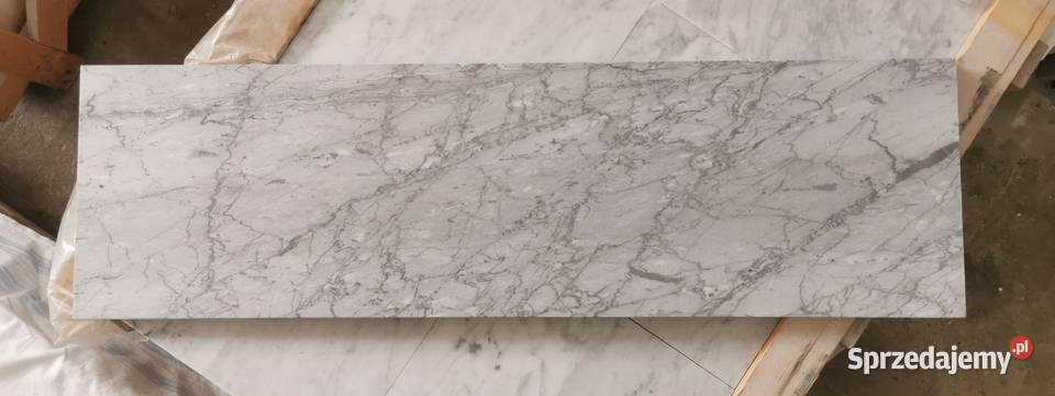 Stopnie Marmurowe Carrara Schody 35x120x3 wewnętrzne Podłogi i schody Dom i Ogród Poskwitów