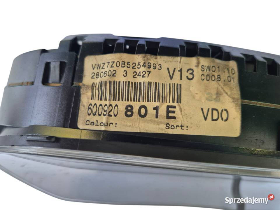 LICZNIK ZEGAR EU VW POLO IV 4 OKULAR 19 TDI osobowe Działoszyce