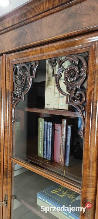 Ekskluzywna biblioteka witryna biedermeier antyk Łagów sprzedam