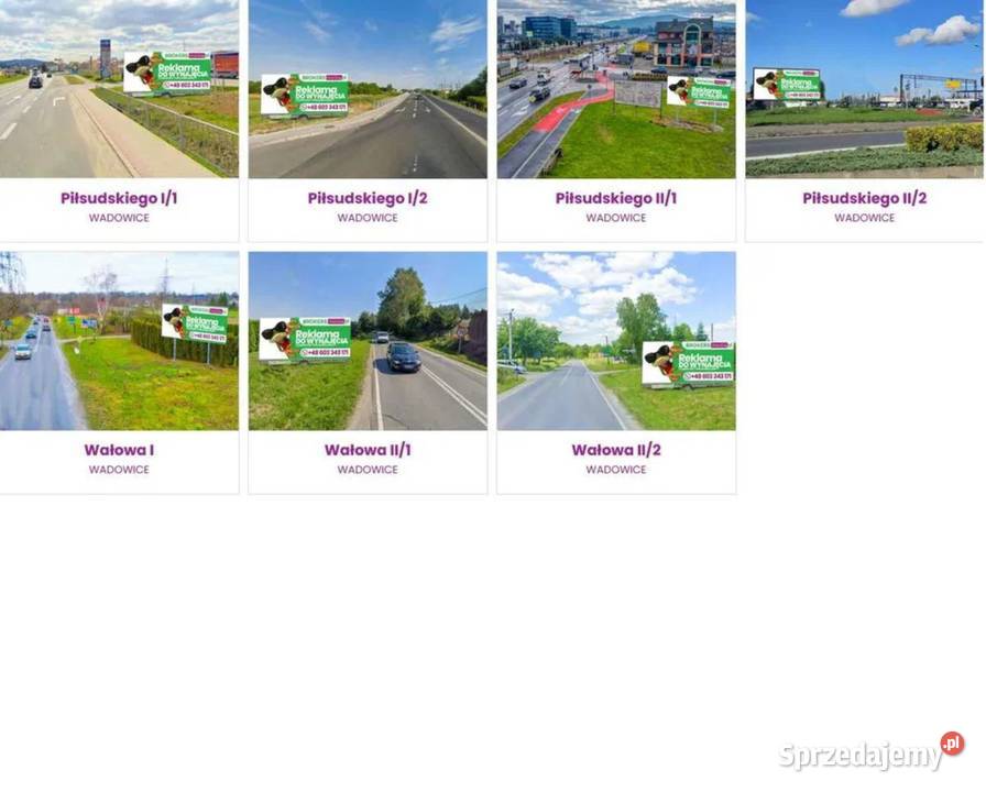 Reklama Billboard Wadowice centrum miasta Wydruk Wynajem powierzchni reklamowej Zator